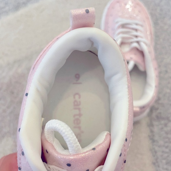 3/$15 or 4/$20 NWOT Carter’s Pink Sparkle Sneakers - Picture 5 of 6